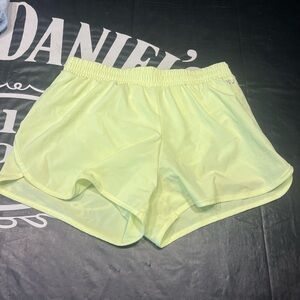 Women's Neon Yellow Shorts
